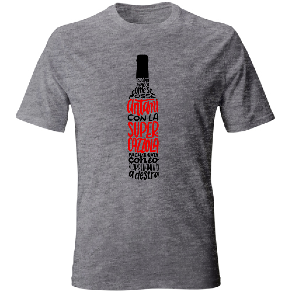 T-Shirt Unisex SUPERCAZZOLA WINE BIANCO