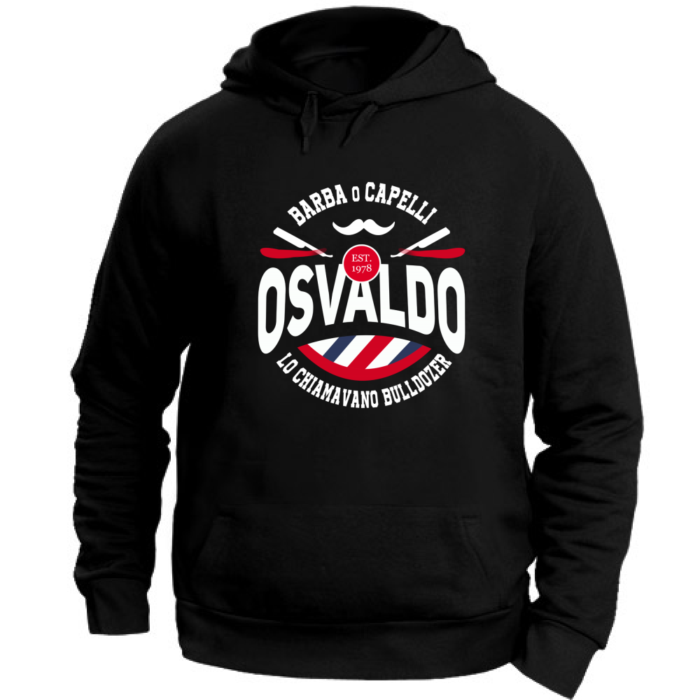 Felpa Unisex con Cappuccio OSVALDO BLU