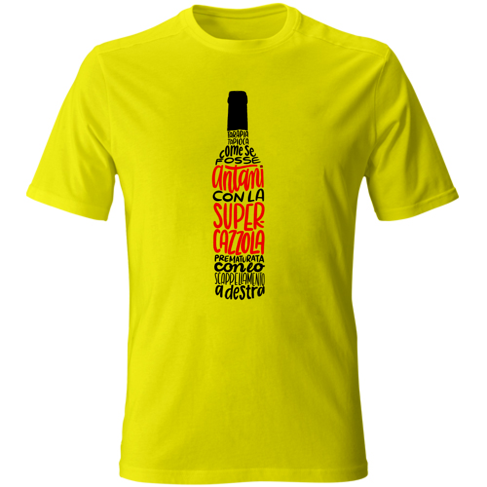 T-Shirt Unisex SUPERCAZZOLA WINE BIANCO