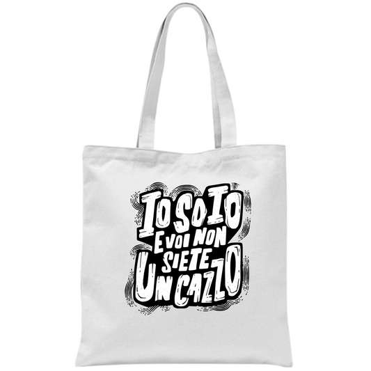 Borsa IO SO IO FRASE