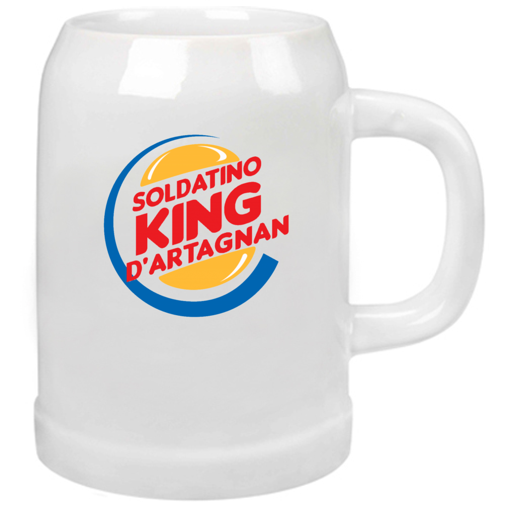 Boccale Birra SOLDATINO KING D'ARTAGNAN
