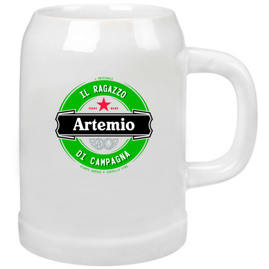 Boccale Birra ARTEMIO IL RAGAZZO DI CAMPAGNA