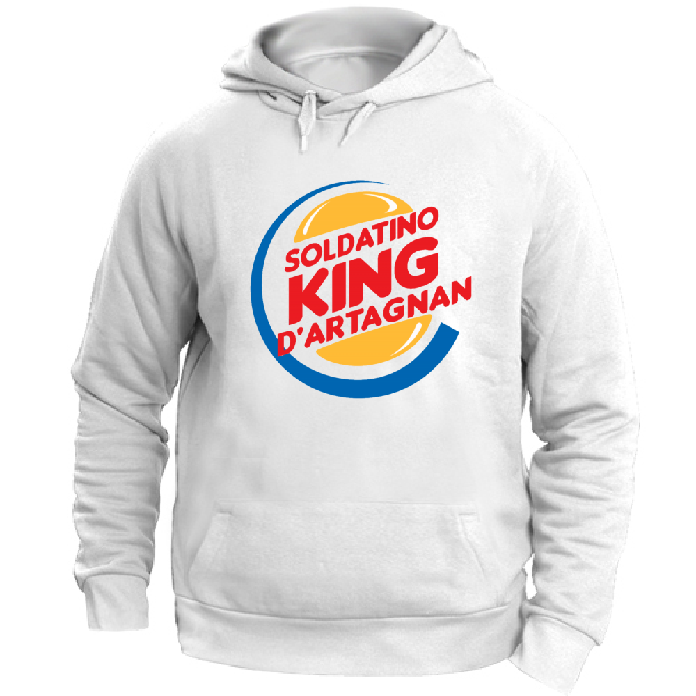 Felpa Unisex con Cappuccio SOLDATINO KING D'ARTAGNAN