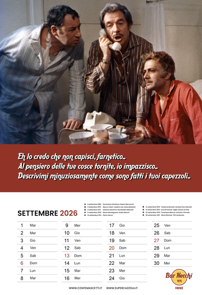 SUPERCAZZOLENDARIO 2026