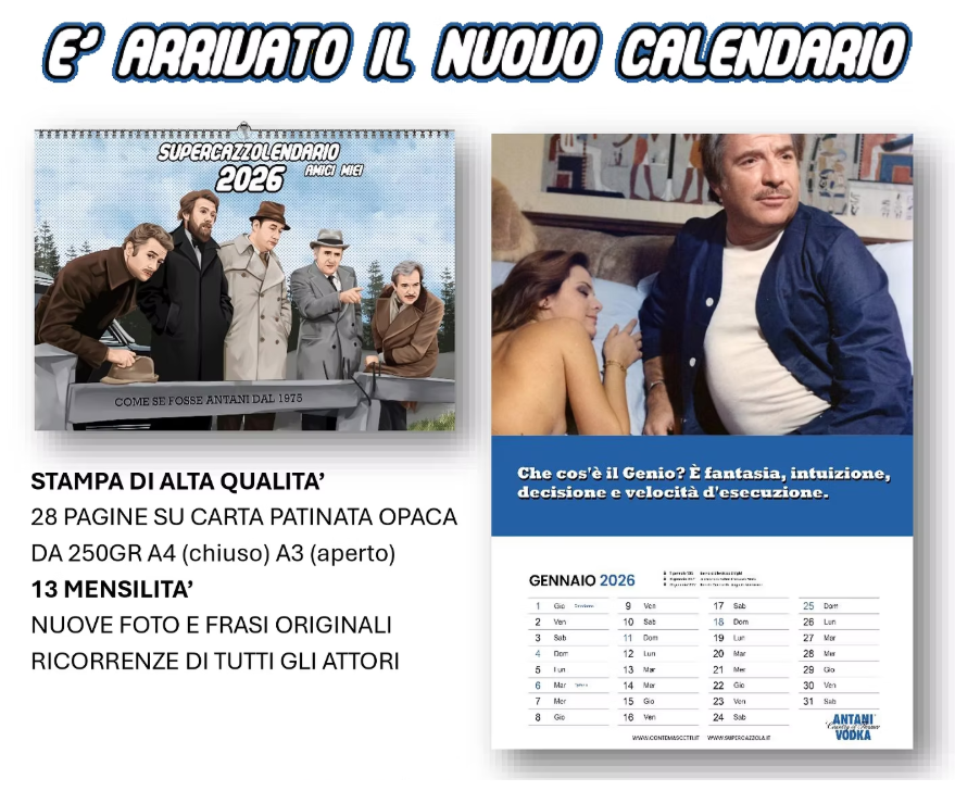 SUPERCAZZOLENDARIO 2026