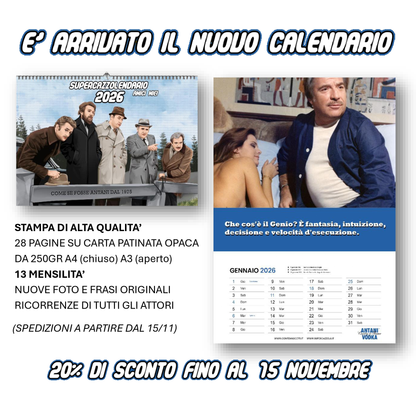 SUPERCAZZOLENDARIO 2026